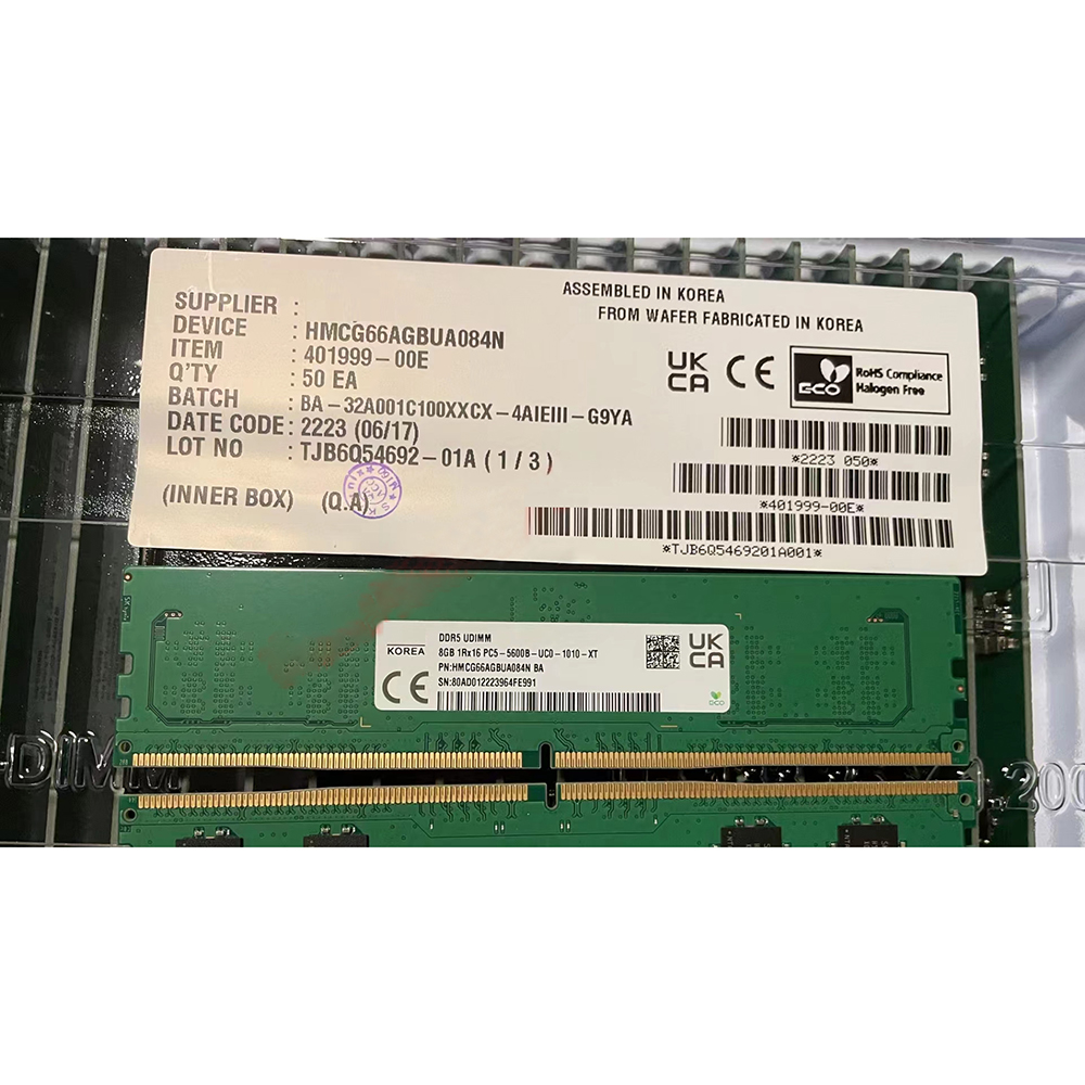 Ddr5 8Gb - 1 ชิ้น HMCG66AGBUA084N แรม 8GB 1RX16