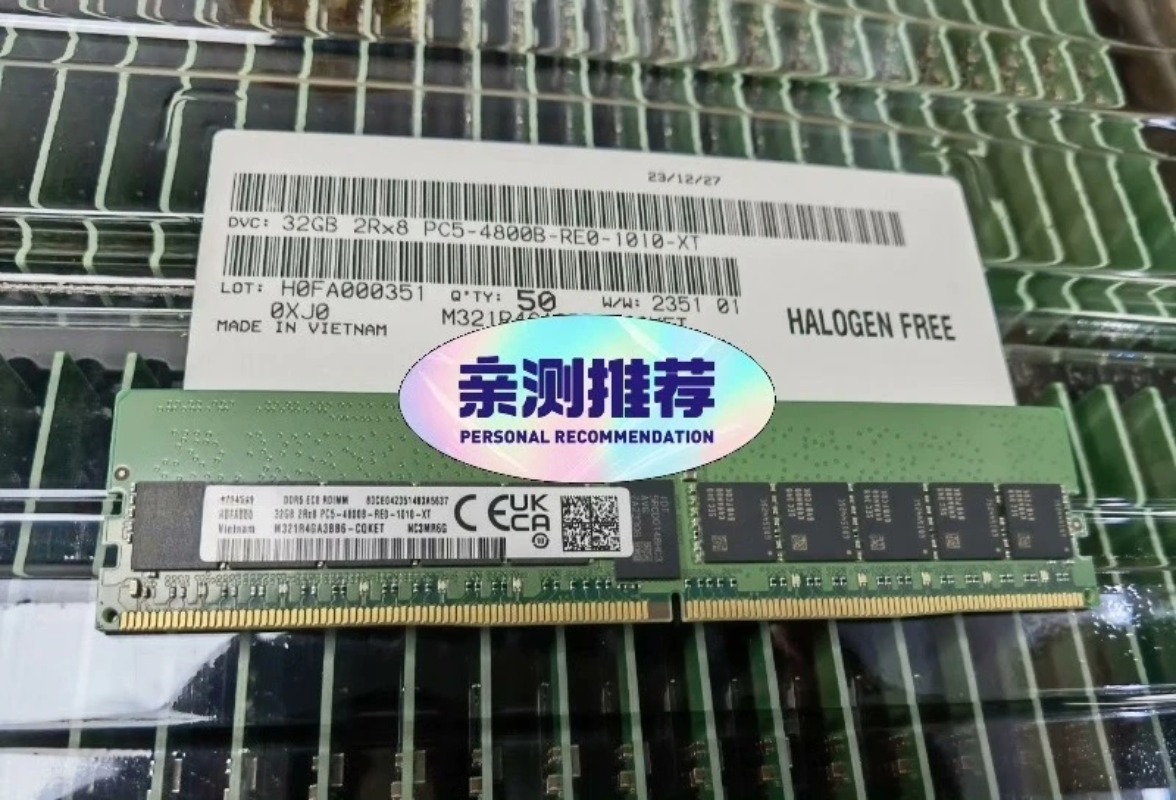 Ddr5 4800Mhz - แรมเซิร์ฟเวอร์ Samsung 32GB DDR5 2Rx8 ที่ใช้งานร่วมกันได้