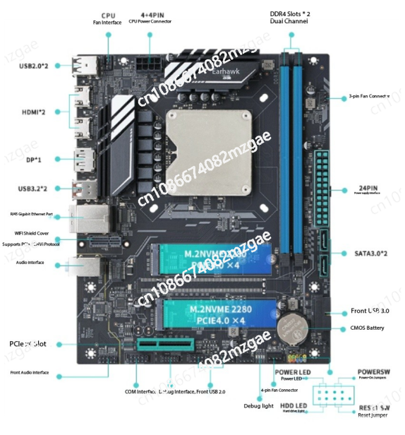 Ddr5 Kit - ชุดเมนบอร์ด Q1HY รุ่นที่ 13 พร้อมซีพียู i9