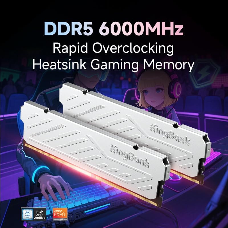 คิงแบงค์ KJXS DDR5 RAM 8GB/16G - Ddr5 16Gb 6000Mhz บทวิจารณ์และราคา