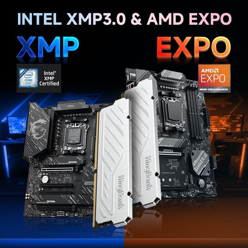คิงแบงค์ KJXS DDR5 RAM 8GB/16G - Ddr5 16Gb 6000Mhz บทวิจารณ์และราคา