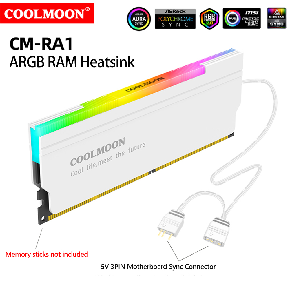 COOLMOON 5V-3PIN ARGB RAM ฮีทซ - Ddr5 Ram บทวิจารณ์และราคา