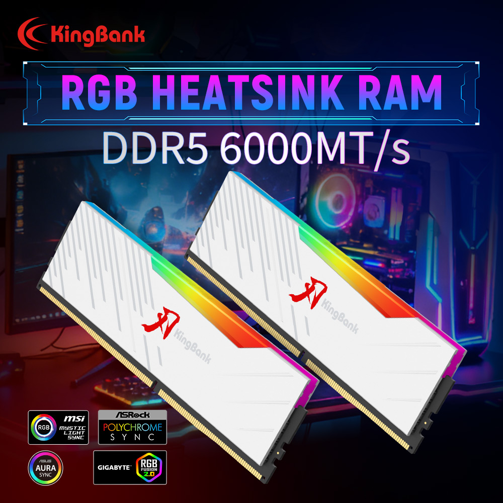 KINGBANK KRRW DDR5 RGB RAM 16G - Ddr5 16Gb 6000Mhz บทวิจารณ์และราคา