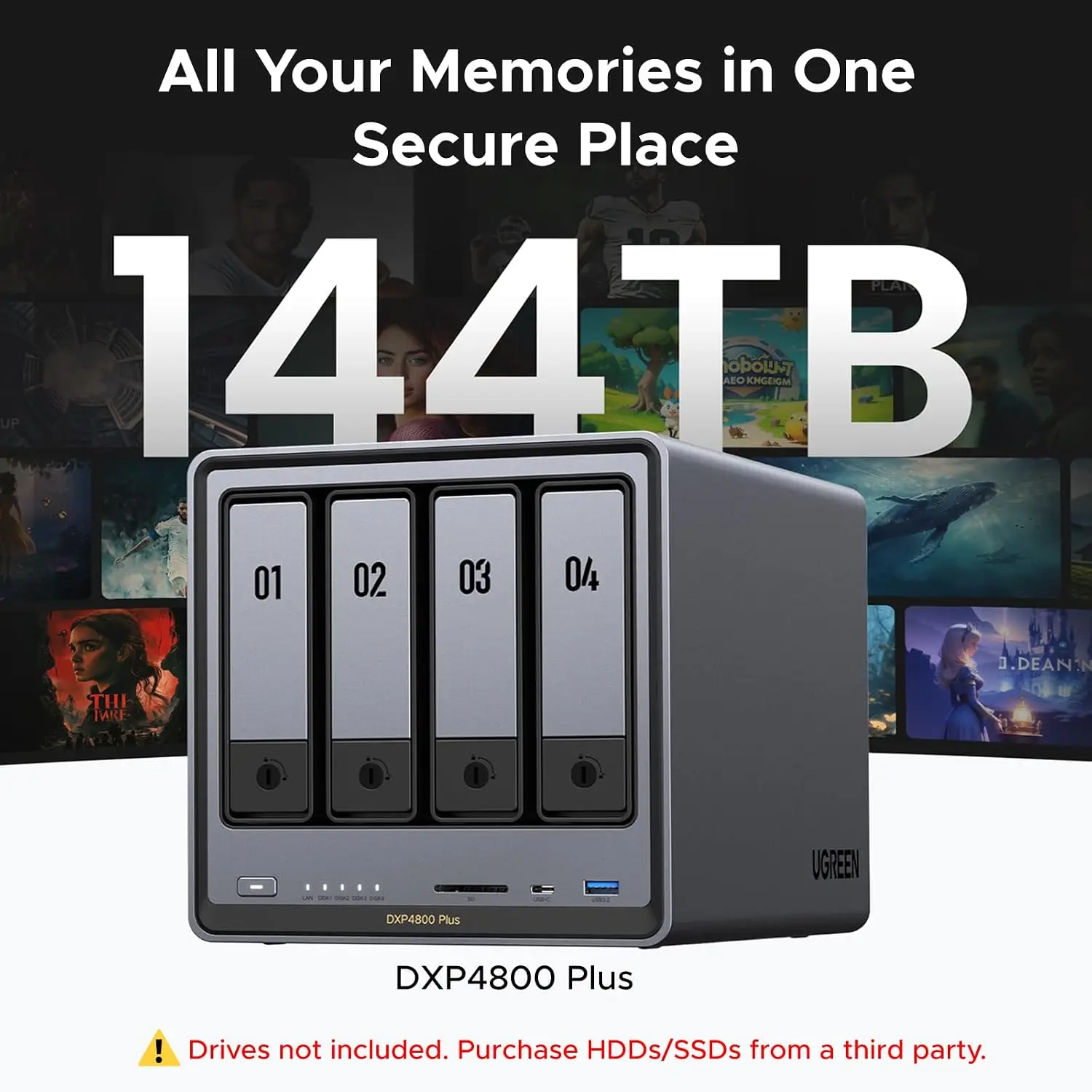UGREEN NAS DXP4800 Plus 4-Bay  - Ddr5 8Gb บทวิจารณ์และราคา